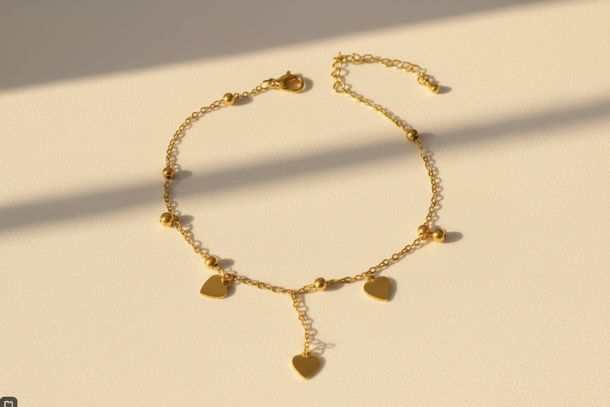 Dangle Heart Anklet