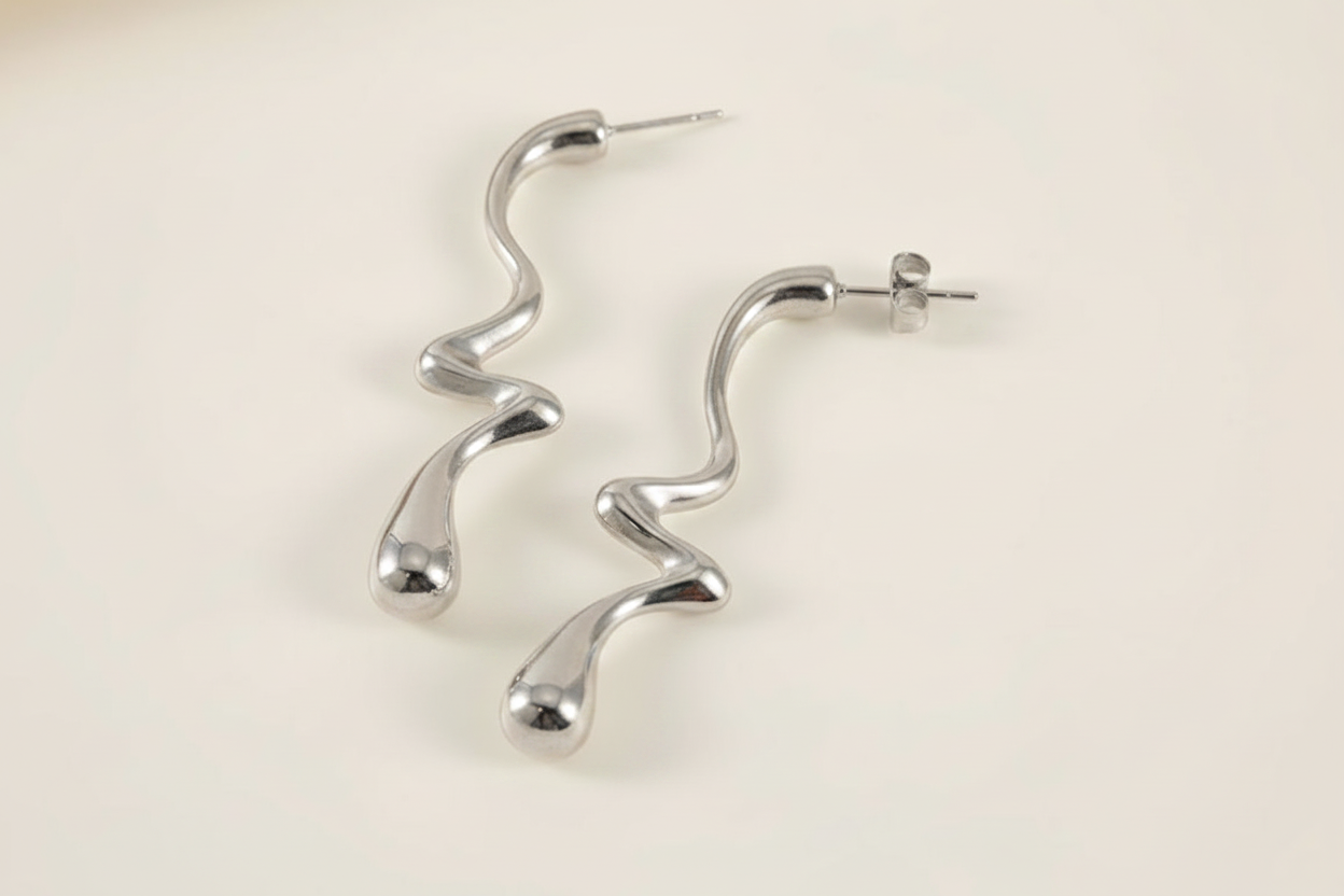 Swirly Drop Earrings