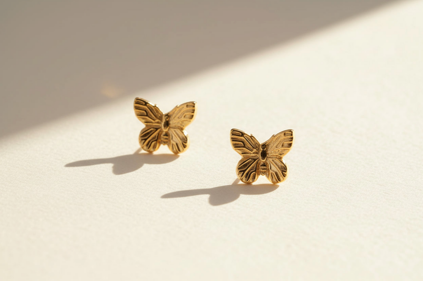 Detailed Butterfly Stud