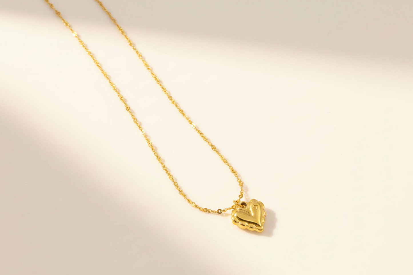 Embossed Heart Necklace