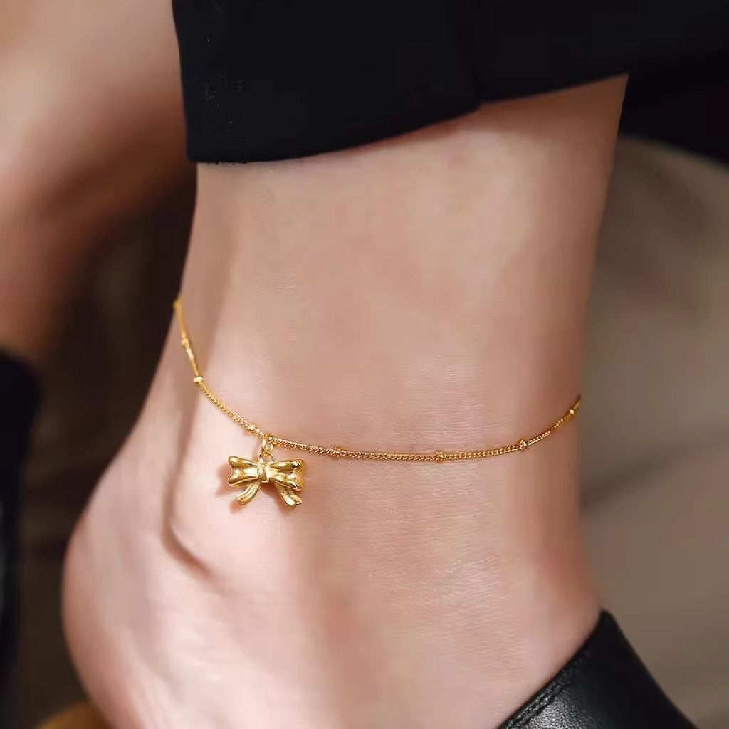 Bow Doted Anklet