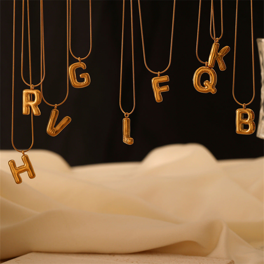 Bubble Letter Necklace