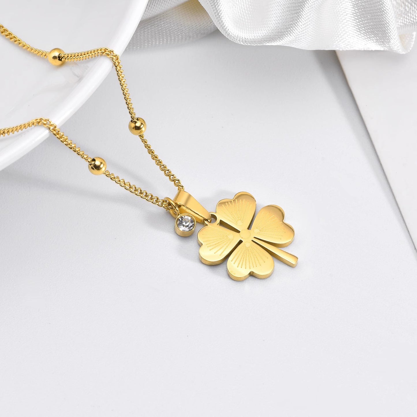 Beaded Clover Chain