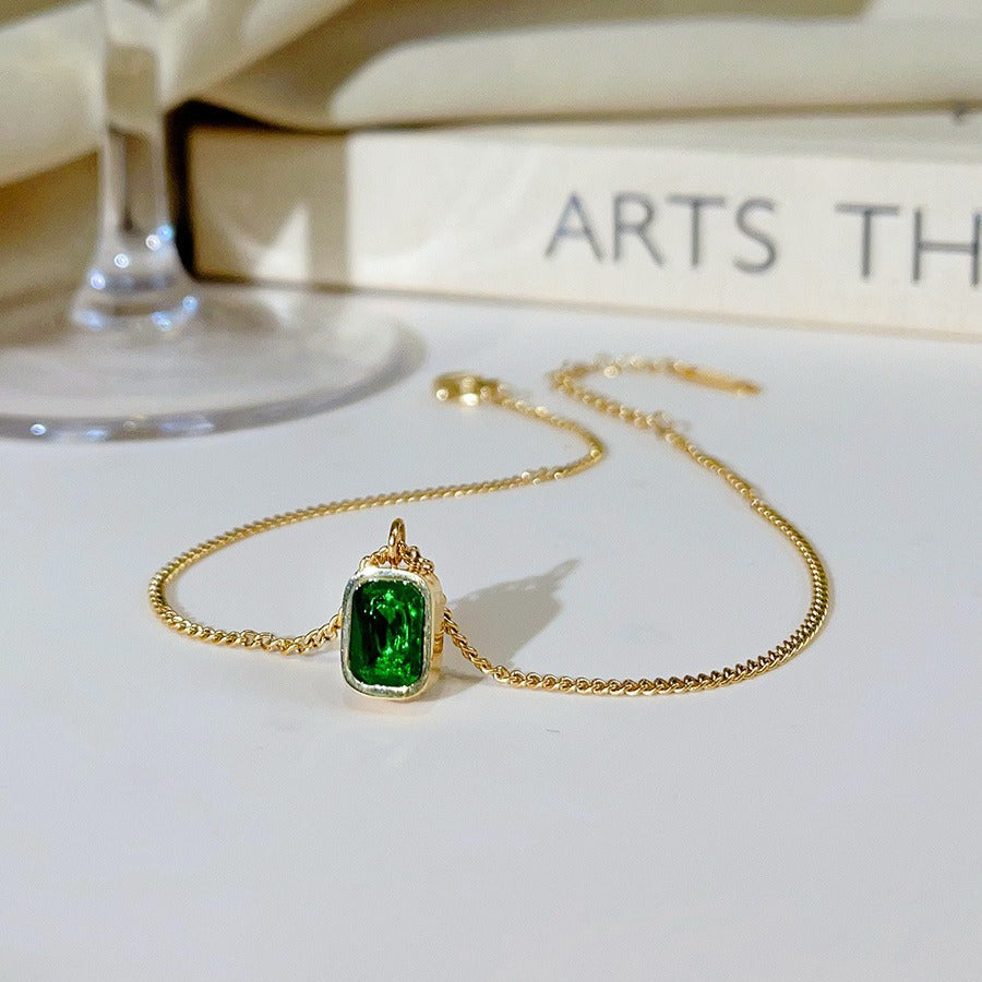 Green Stone Anklet