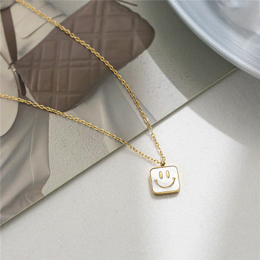 Happy Face Shell Necklace