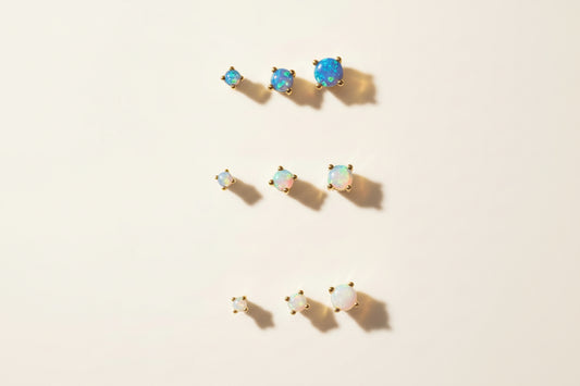 Opal Stud Piercing (Sterling Silver)