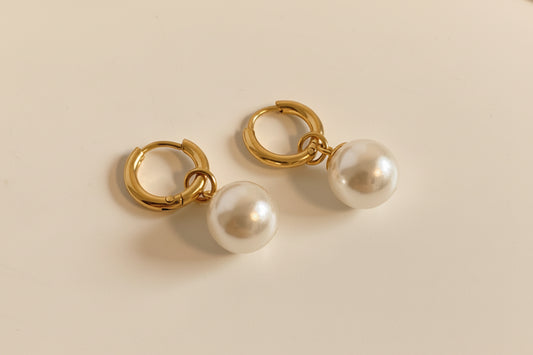 Pearl Hoop Earring