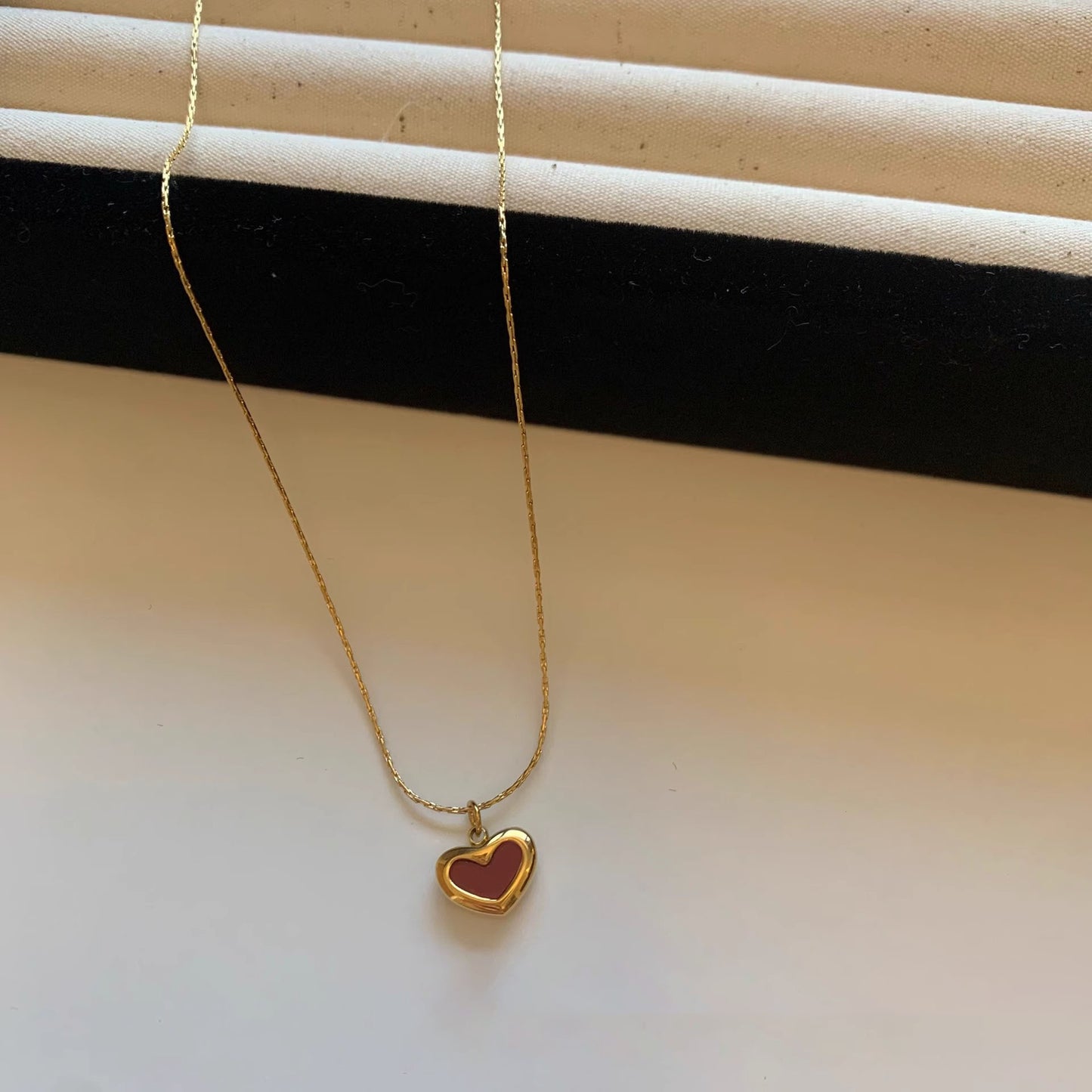 Red Heart Pendant Necklace