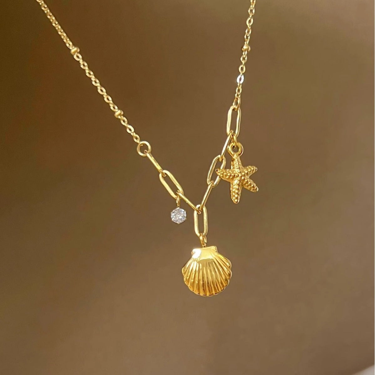 Shell & Starfish Necklace