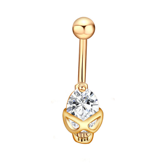 Skull Belly Ring