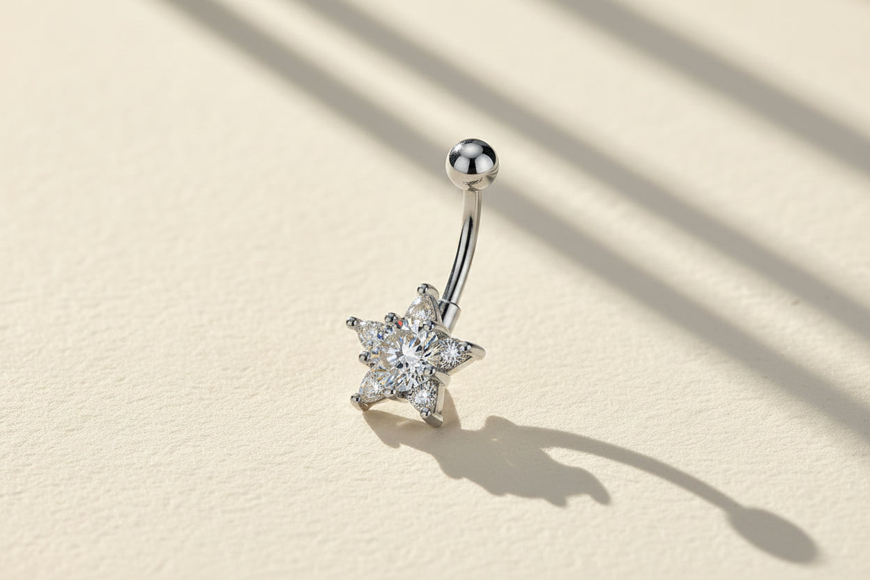 Star Belly Button Ring
