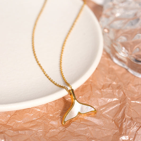 Whale Tail Shell Necklace