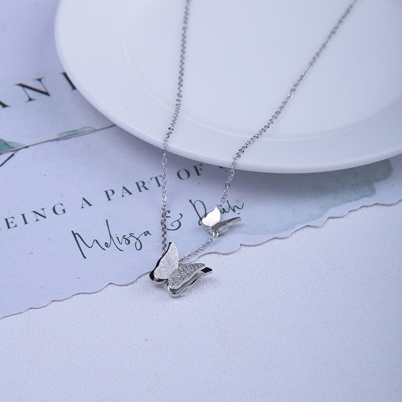 Butterfly Necklace Stainless Steel